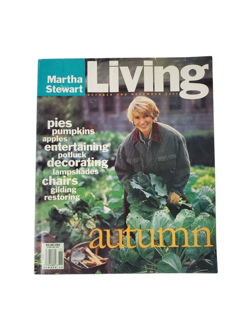 Vtg. Martha Stewart Living Magazine October November 1992 Issue 10 Recipe Cards